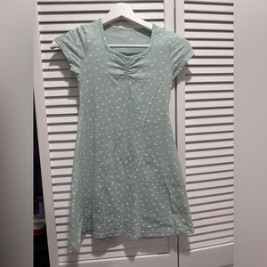 Pastel Mint Green Floral Dress